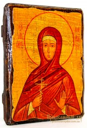 Icon Antique Holy Martyr Barbara 13x17 cm - фото