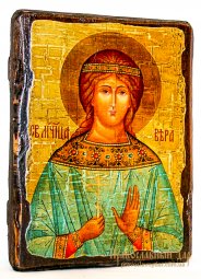 Icon Antique Holy Martyr Vera 13x17 cm - фото