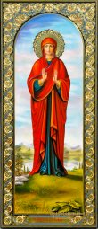 Measured icon of  St. Keira Beriyskaya - фото