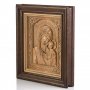 Carved icon of Virgin Mary of Kazan