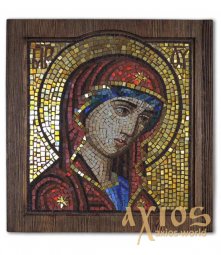 Icon of the Holy Theotokos mosaic - фото