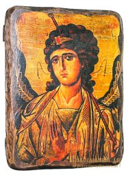 Icon Antique Holy Archangel Gabriel 17h23 cm - фото