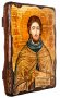 Icon antique Rev. Adrian Poshehonsky 17h23 cm
