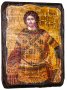 The icon of the Holy Great Martyr antique Artemius 17h23 cm