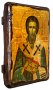 The icon under olden Martyr Bishop Valentin Interamsky 17h23 cm