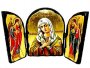Икона под старину Пресвятая Богородица Умиление Складень тройной