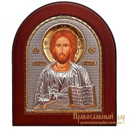 Icon of Christ Pantocrator 20x25 cm (arch) Greece - фото