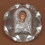 Icon in the Crystal Holy Guardian Angel 8x8 cm Greece