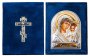 Icon of the Holy Mother of God of Kazan 7x9 cm Velvet hinged Greece