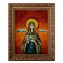 Amber icon of Holy Mariya Vifinskaya 20x30 cm