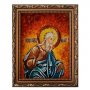 Amber icon of St. righteous forefather Adam 20x30 cm