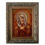 Amber Icon of Holy Mother of God of Tenderness 20x30 cm