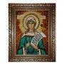 Amber Icon of St. Serafima Rimskaya 20x30 cm