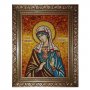 Amber icon of St. Viktoria of Nicodemus 20x30 cm