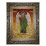 Amber icon of the Holy Guardian Angel with a sword 20x30 cm