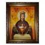 Amber icon of Holy Mother of God  Inexhaustible Chalice 20x30 cm