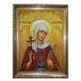 Amber icon of Holy Martyr Valentine 20x30 cm