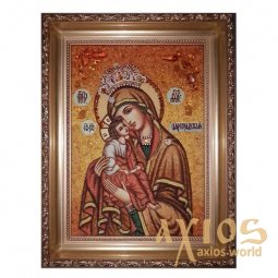 Amber icon of the Theotokos Tsaregradskaya 20x30 cm - фото