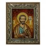Amber icon of St. Judas the Apostle 20x30 cm