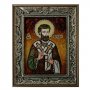 Amber icon of the Holy Apostle Barnabas 20x30 cm