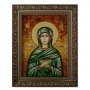 Amber icon of the holy and righteous Mary 20x30 cm