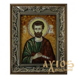 Amber icon of the Holy Apostle Iakov Alfeev 20x30 cm - фото