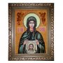 Amber icon of Holy Martyr Veronica 20x30 cm