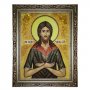 Amber icon of St. Alexius of Rome 20x30 cm