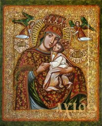 Icon of the Most Holy Mother of God Tenderness 30х37,5 cm - фото