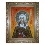 Amber Icon Holy Martyr Iraida (Raisa) 15x20 cm