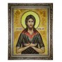 The Amber Icon of St. Alexis The Man of God 15x20 cm