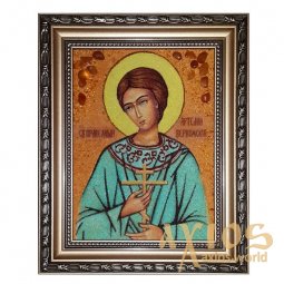 Amber Icon Holy Righteous Artemius 60x80 cm - фото