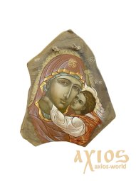 Icon written on stone Mother of God 50х35 cm - фото