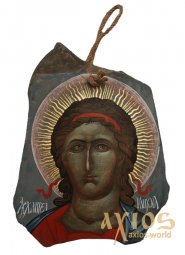Icon written in stone Archangel Michael 33x25 cm - фото