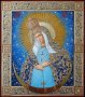 Hand-written icon of God mother of God of mercy 31х24 cm