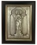 Icon in metal Anna, silver-plated, frame made of wood, 9х11 cm