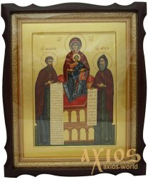 The Virgin of Pecherskaya, 43.5x36 cm - фото