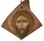 Jesus Christ, the icon written in stone, egg tempera, 43x42 cm