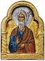 Icon Apostle Andrew the First-Called, MDF, figured, veneer (ash-tree), ark, polygraphy, decor, lacquer, 20x26 cm
