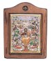 Icon Savior and Apostles, Italian frame №2, enamel, 13x17 cm, alder tree