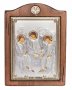 Icon Holy Trinity, Italian frame №3, 17x21 cm, alder tree