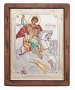 Icon of George the Victorious, Italian frame №4, enamel, 25x30 cm, alder tree