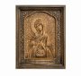 Carved wooden icon of Our Lady “Seven Arrows”  20x24 cm