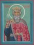 Painted Icon of the Holy Prince Vladimir, 30x40 cm
