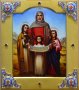 Exclusive icon << Holy Martyrs Faith, Hope, Love and their mother Sofia >>