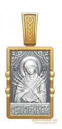 The icon «Mother of God «Seven Arrows» - фото