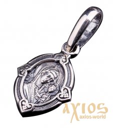 Pendant «The Icon of the Mother of God of Kazan», silver 925, with blackening, О 131092 - фото