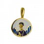 The image of the "Guardian angel" silver 925° gold plated, cloisonne