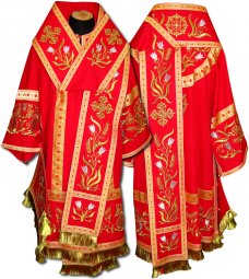 Bishop`s Vestment with sewn galloon R018A(n) - фото