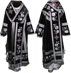 Bishop`s Vestment embroidered on velvet with sewn galloon R 049 a (n) - фото